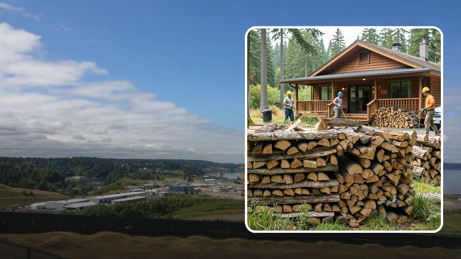 Fishing Lodge Firewood in University Place, Pierce County, WA - Reliable firewood supply for fishing lodges and waterfront guest operations.