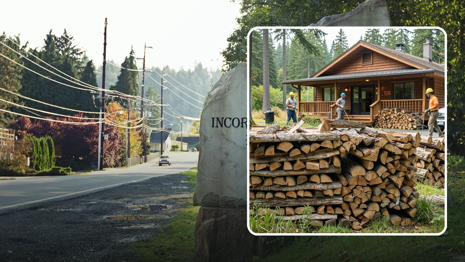 Fishing Lodge Firewood in Wilkeson, Pierce County, WA - Reliable firewood supply for fishing lodges and waterfront guest operations.