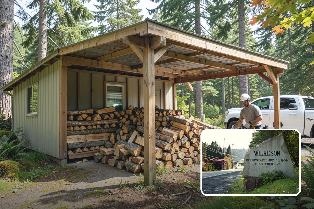 Fishing Lodge Firewood in Wilkeson, Pierce County, WA - Keeps lodge and cabins consistently stocked