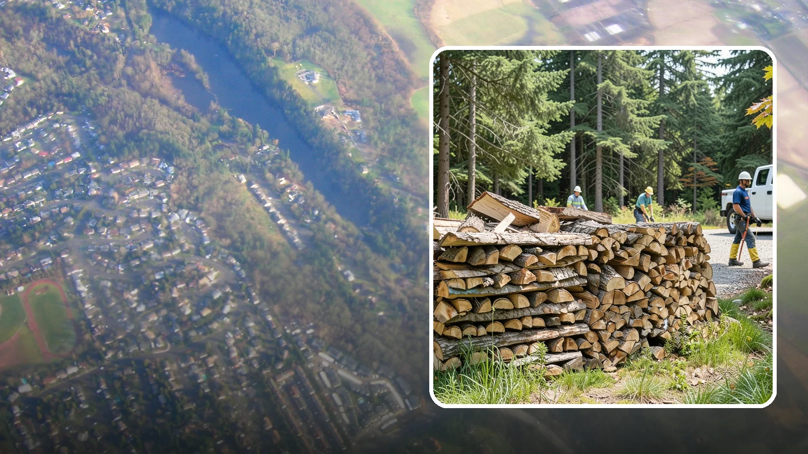 Fresh Cut Firewood in Algona, King County, WA - Freshly cut firewood delivered ready for you to begin the seasoning process at home.