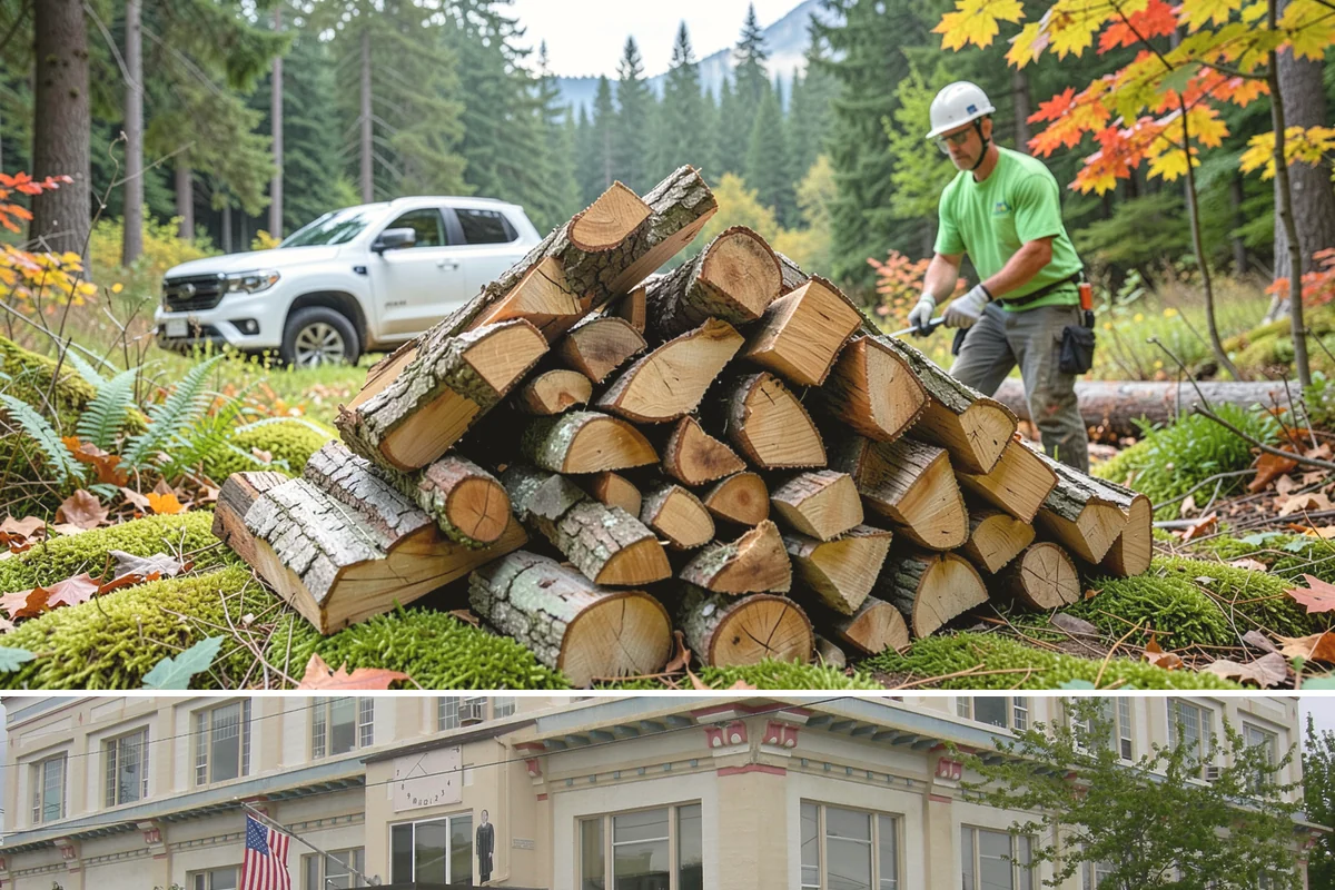 Fresh Cut Firewood in Anacortes, Skagit County, WA - Order in late winter or spring so the wood has the full dry season to cure before you burn it.