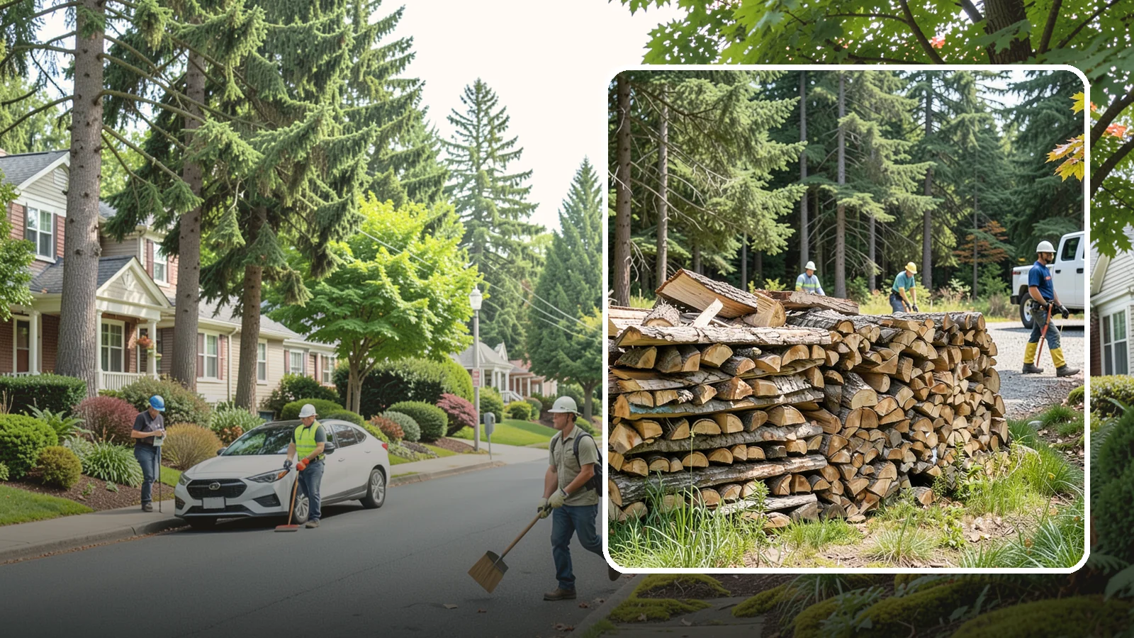 Fresh Cut Firewood in Beaux Arts Village, King County, WA - Freshly cut firewood delivered ready for you to begin the seasoning process at home.