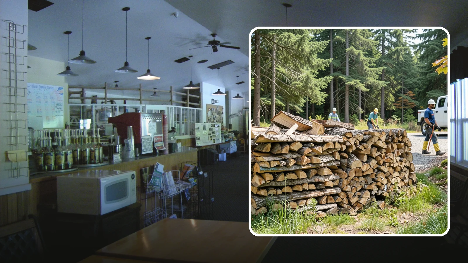 Fresh Cut Firewood in Black Diamond, King County, WA - Freshly cut firewood delivered ready for you to begin the seasoning process at home.