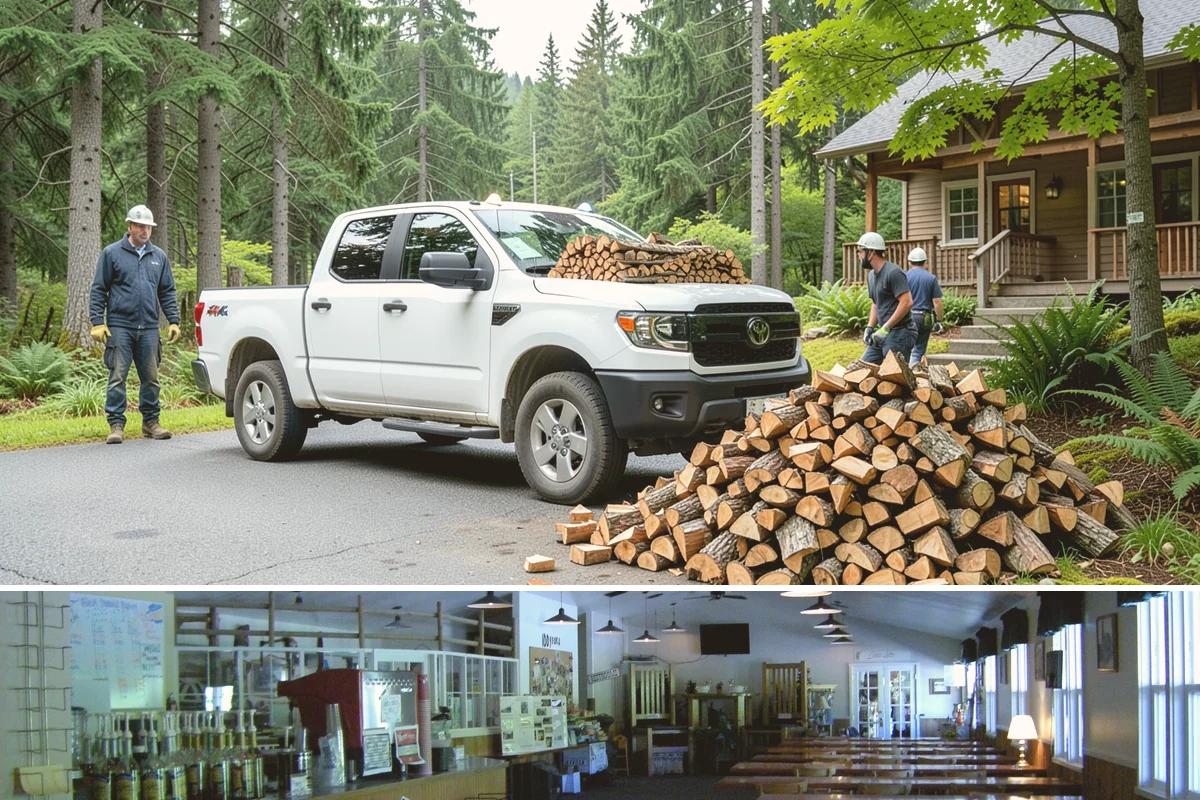 Fresh Cut Firewood in Black Diamond, King County, WA - Order in late winter or spring so the wood has the full dry season to cure before you burn it.
