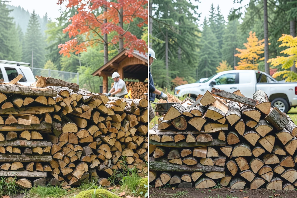 Fresh Cut Firewood in Bonney Lake, Pierce County, WA - Confirm your quantity and preferred split size