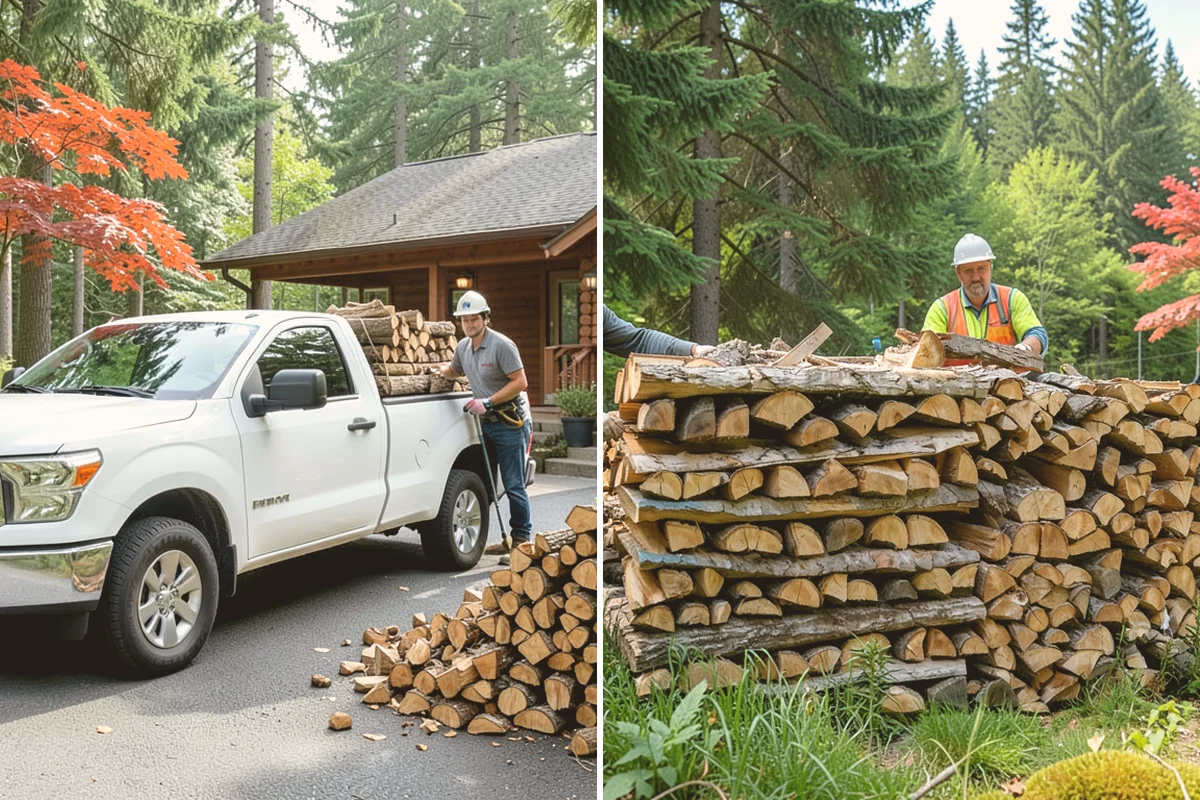Fresh Cut Firewood in Bothell, King County, WA - Confirm your quantity and preferred split size