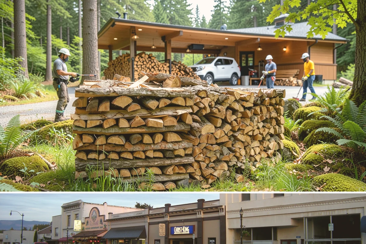 Fresh Cut Firewood in Burlington, Skagit County, WA - Order in late winter or spring so the wood has the full dry season to cure before you burn it.