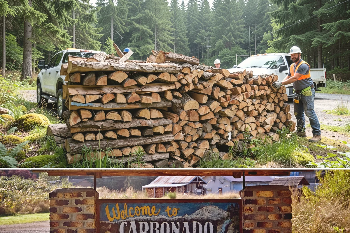 Fresh Cut Firewood in Carbonado, Pierce County, WA - Order in late winter or spring so the wood has the full dry season to cure before you burn it.