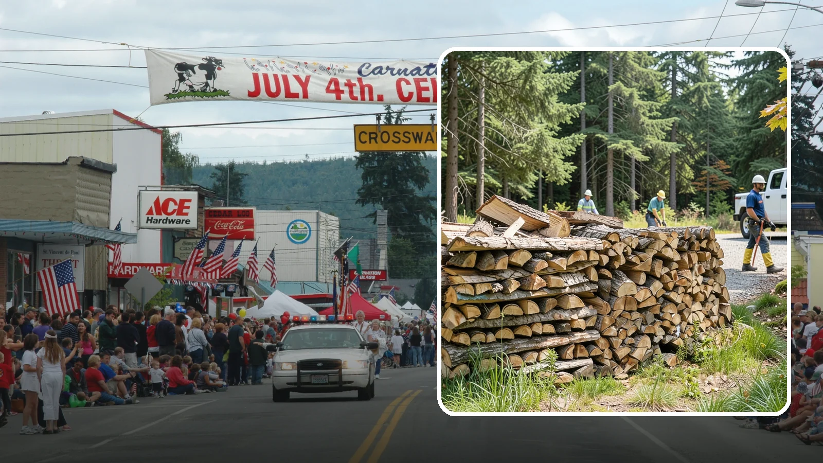 Fresh Cut Firewood in Carnation, King County, WA - Freshly cut firewood delivered ready for you to begin the seasoning process at home.