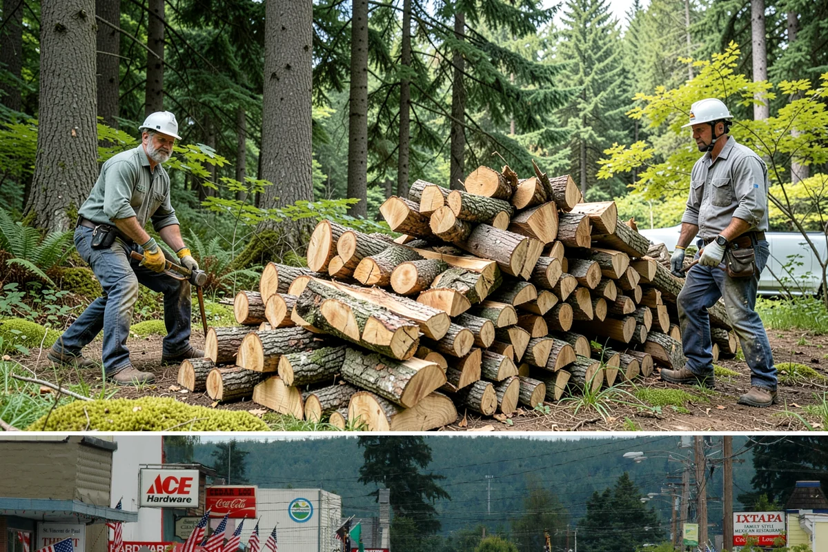 Fresh Cut Firewood in Carnation, King County, WA - Order in late winter or spring so the wood has the full dry season to cure before you burn it.