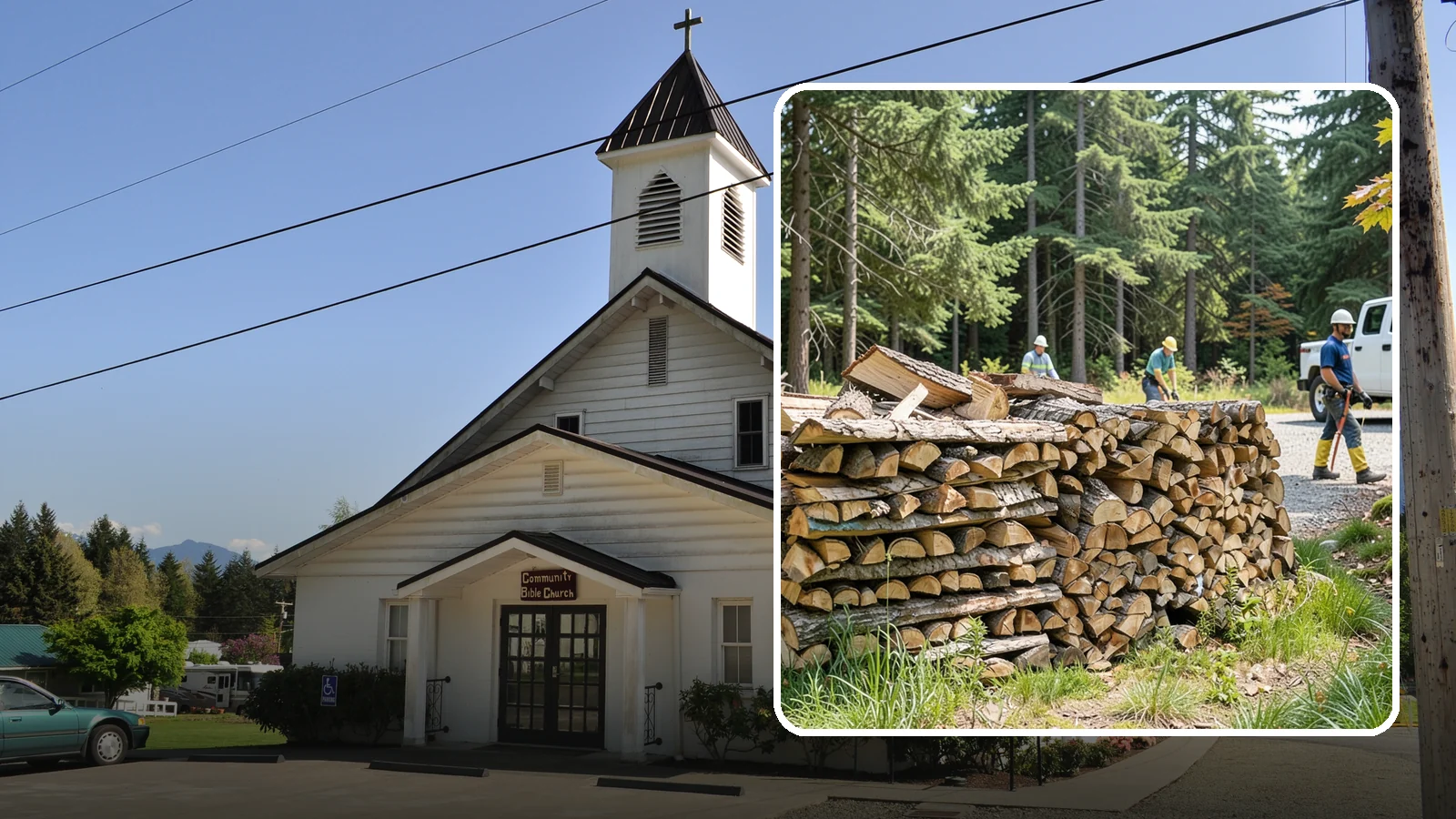 Fresh Cut Firewood in Concrete, Skagit County, WA - Freshly cut firewood delivered ready for you to begin the seasoning process at home.