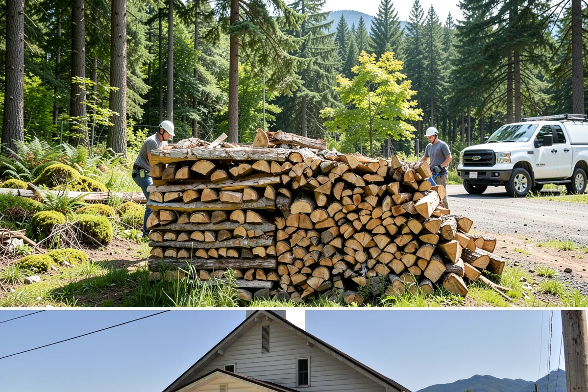 Fresh Cut Firewood in Concrete, Skagit County, WA - Order in late winter or spring so the wood has the full dry season to cure before you burn it.