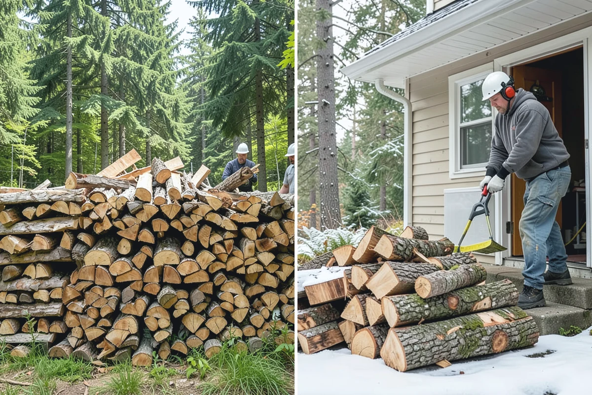 Fresh Cut Firewood in Coupeville, Island County, WA - Confirm your quantity and preferred split size