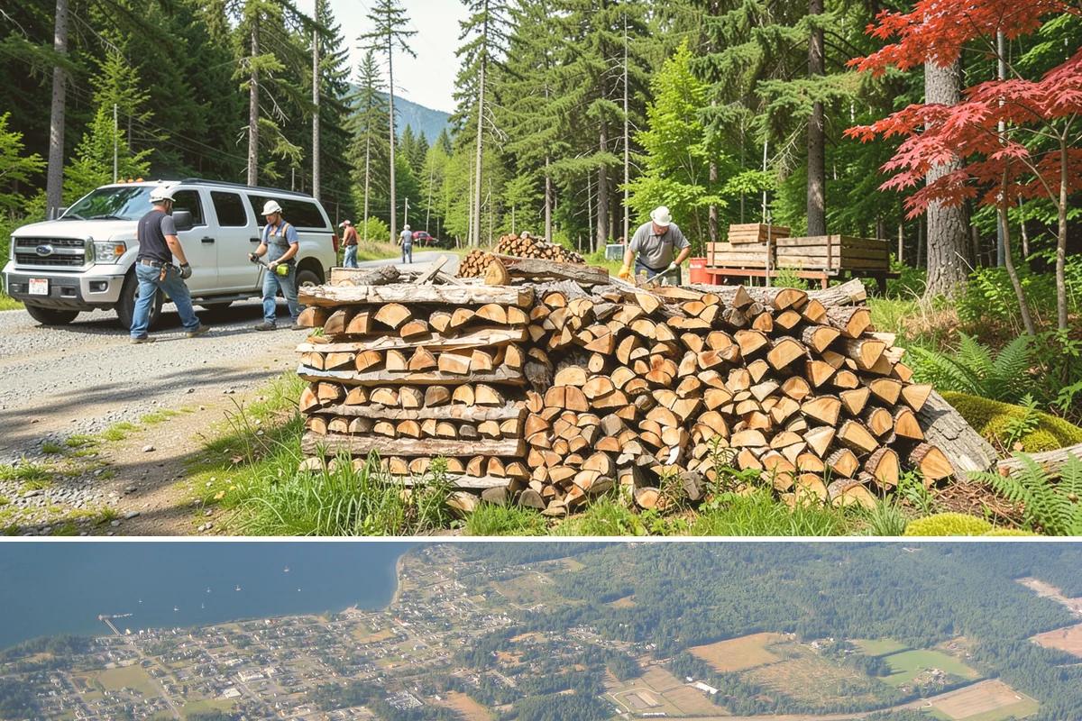 Fresh Cut Firewood in Coupeville, Island County, WA - Order in late winter or spring so the wood has the full dry season to cure before you burn it.