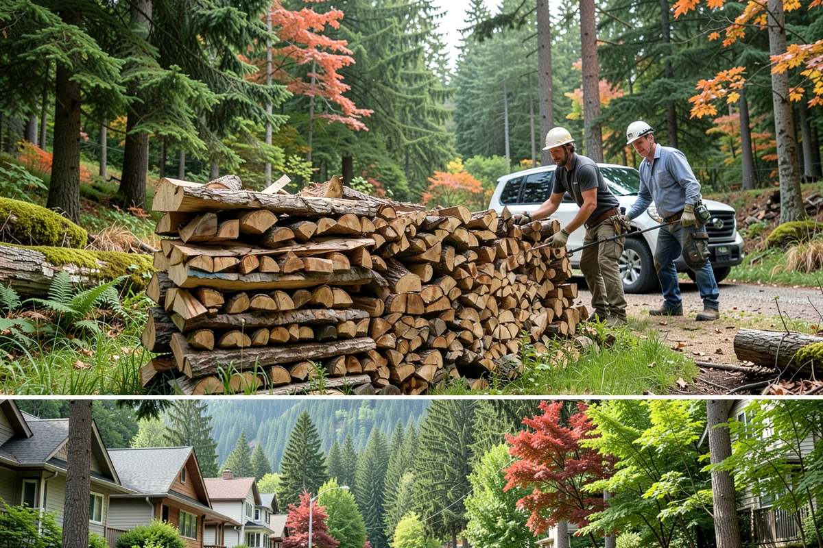 Fresh Cut Firewood in Darrington, WA - Order in late winter or spring so the wood has the full dry season to cure before you burn it.