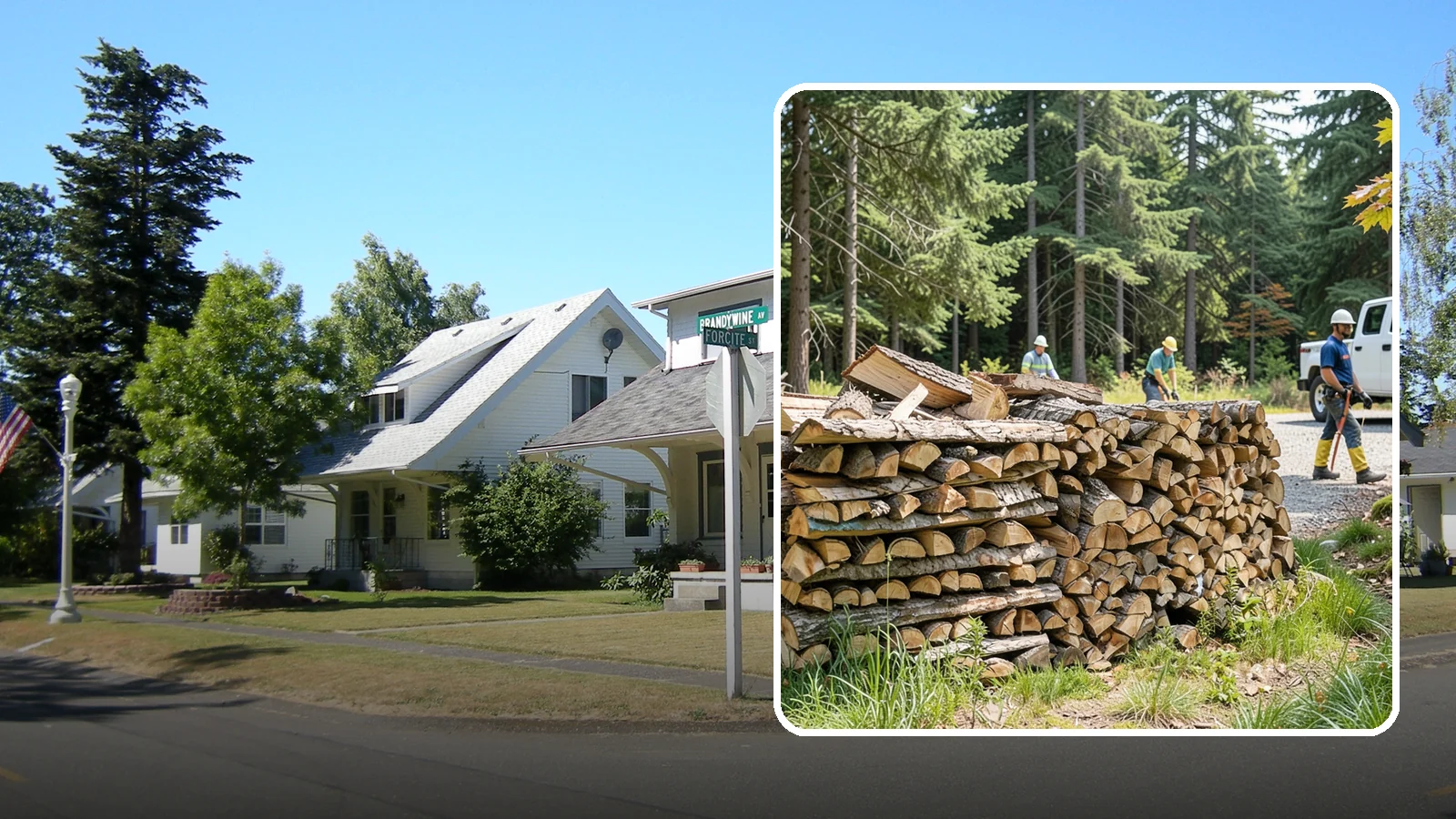 Fresh Cut Firewood in DuPont, Pierce County, WA - Freshly cut firewood delivered ready for you to begin the seasoning process at home.