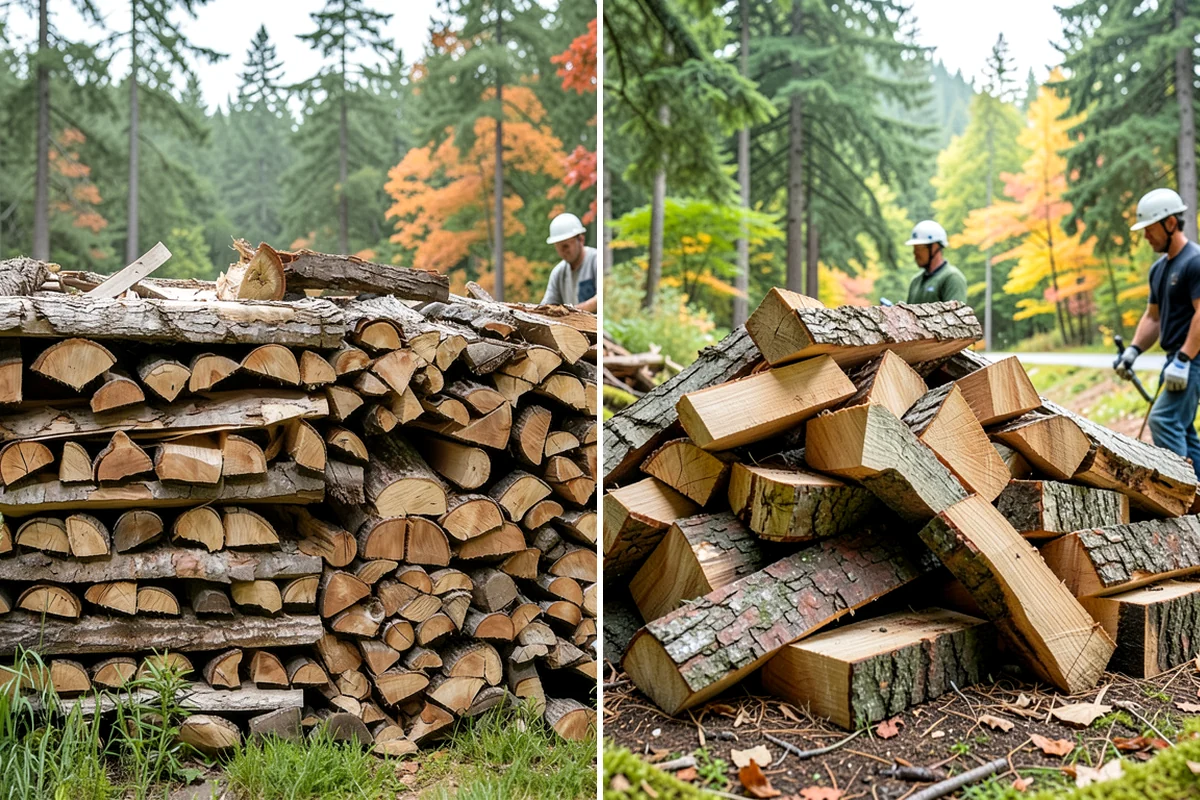 Fresh Cut Firewood in DuPont, Pierce County, WA - Confirm your quantity and preferred split size
