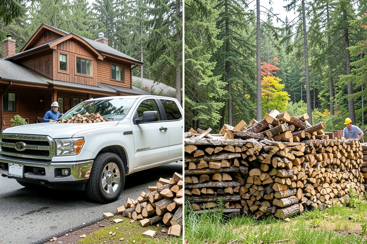 Fresh Cut Firewood in Enumclaw, King County, WA - Confirm your quantity and preferred split size