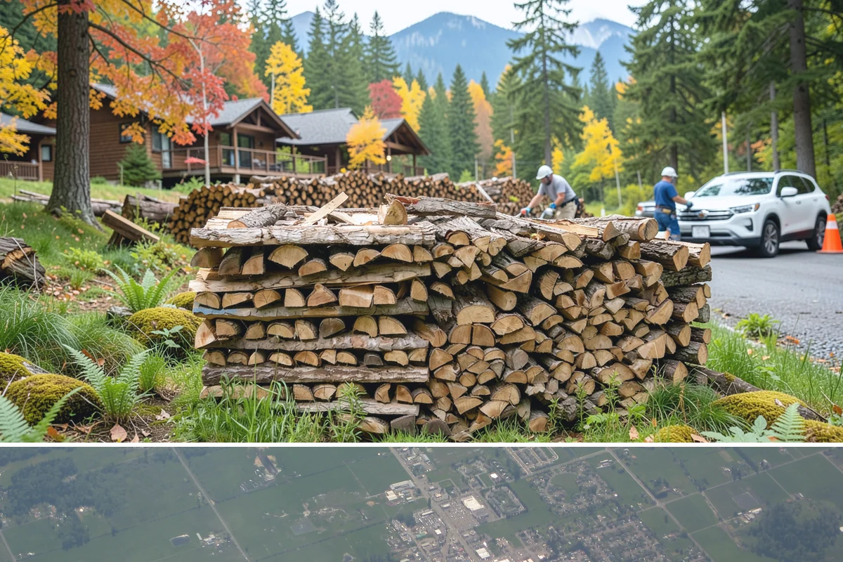 Fresh Cut Firewood in Enumclaw, King County, WA - Order in late winter or spring so the wood has the full dry season to cure before you burn it.