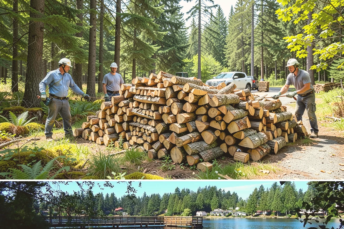 Fresh Cut Firewood in Federal Way, King County, WA - Order in late winter or spring so the wood has the full dry season to cure before you burn it.