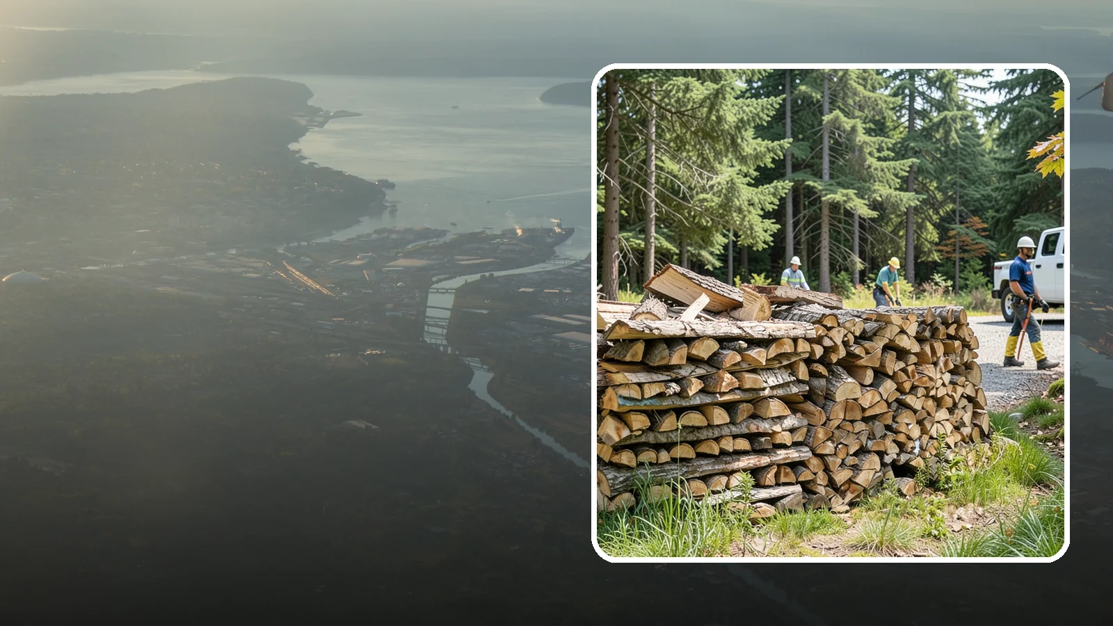 Fresh Cut Firewood in Fife, Pierce County, WA - Freshly cut firewood delivered ready for you to begin the seasoning process at home.