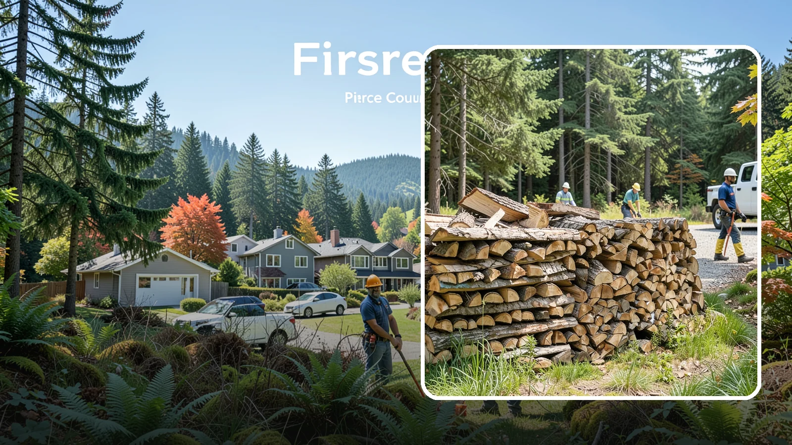 Fresh Cut Firewood in Fircrest, Pierce County, WA - Freshly cut firewood delivered ready for you to begin the seasoning process at home.