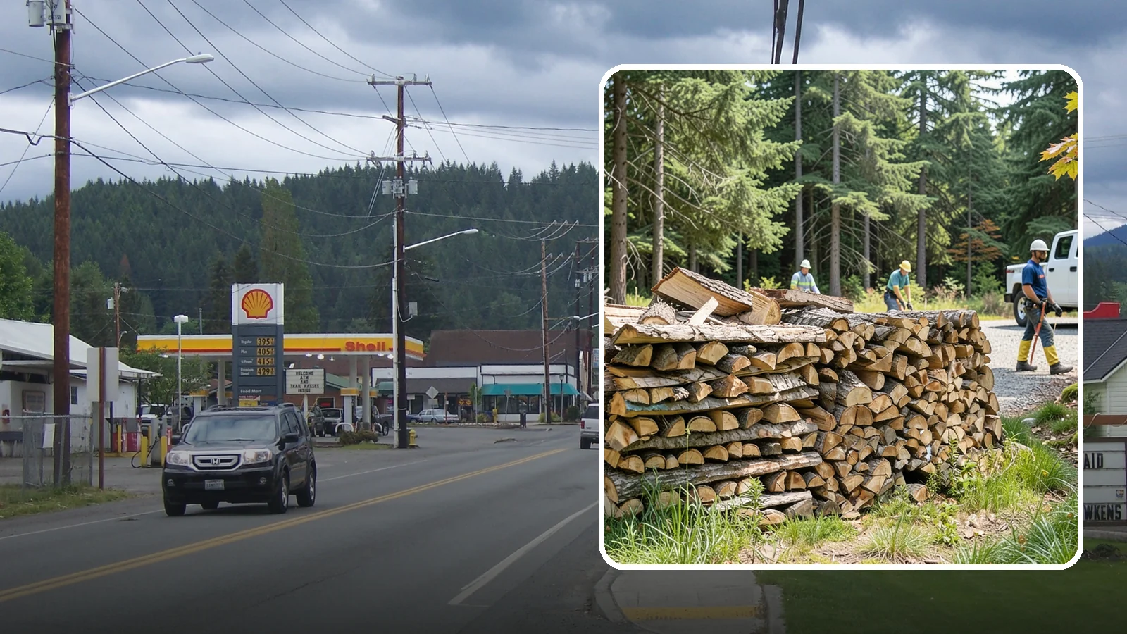 Fresh Cut Firewood in Granite Falls, Snohomish County, WA - Freshly cut firewood delivered ready for you to begin the seasoning process at home.