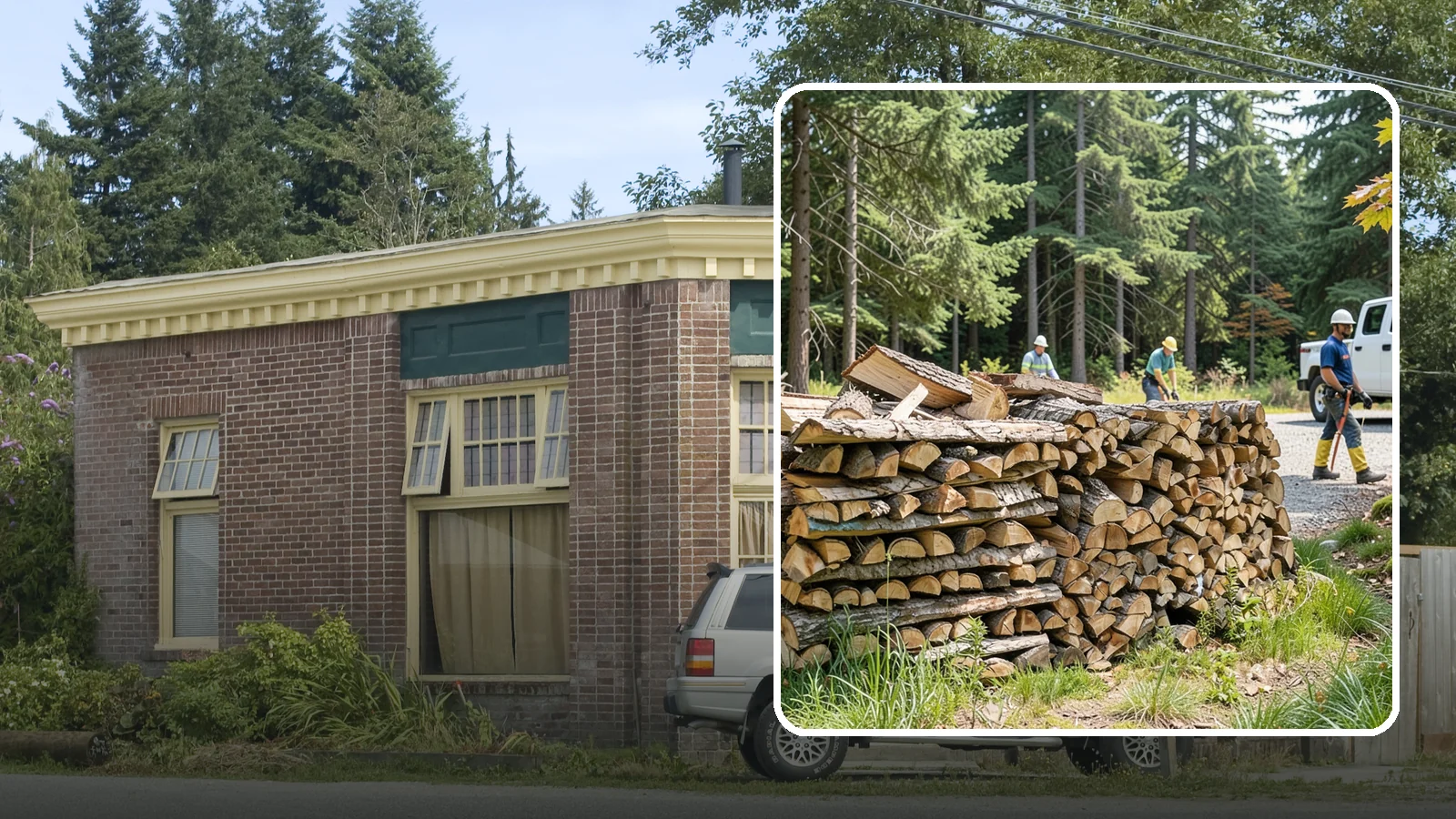 Fresh Cut Firewood in Hamilton, Skagit County, WA - Freshly cut firewood delivered ready for you to begin the seasoning process at home.
