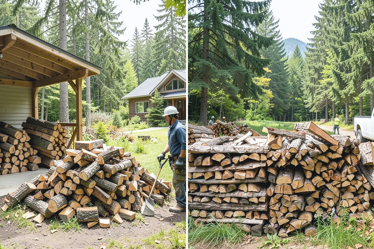 Fresh Cut Firewood in Hamilton, Skagit County, WA - Confirm your quantity and preferred split size