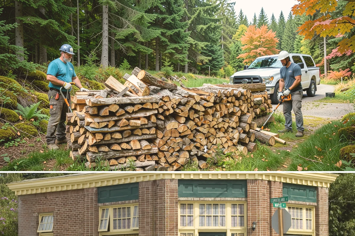 Fresh Cut Firewood in Hamilton, Skagit County, WA - Order in late winter or spring so the wood has the full dry season to cure before you burn it.