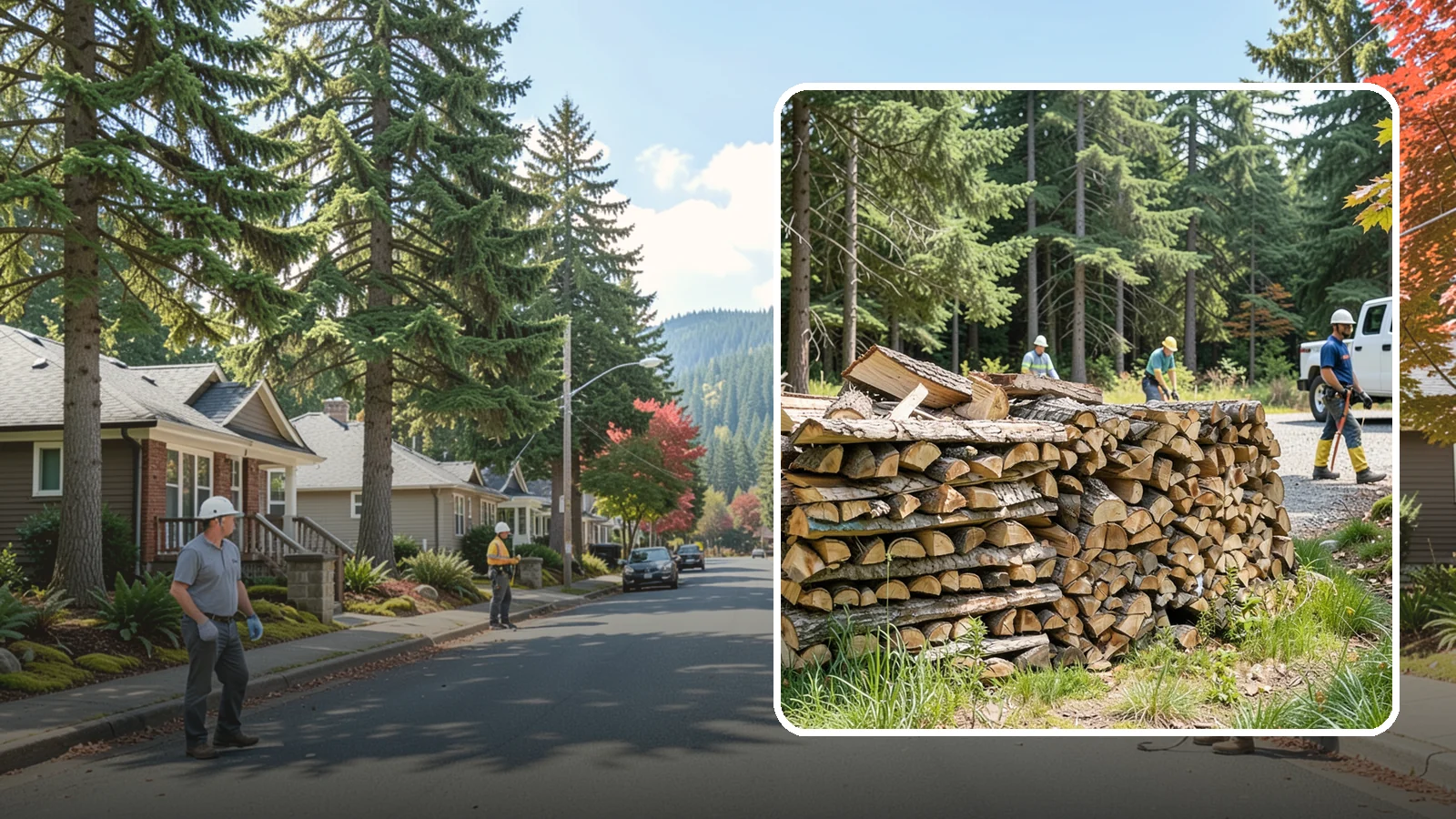 Fresh Cut Firewood in Hunts Point, King County, WA - Freshly cut firewood delivered ready for you to begin the seasoning process at home.