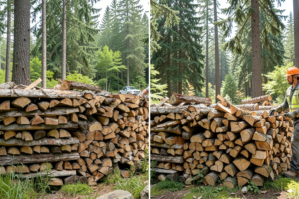 Fresh Cut Firewood in Hunts Point, King County, WA - Confirm your quantity and preferred split size