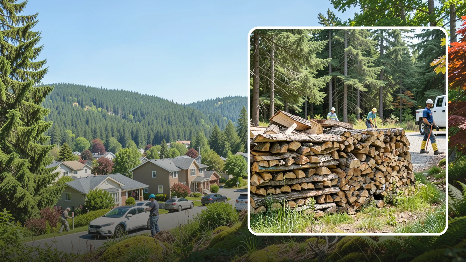Fresh Cut Firewood in Index, Snohomish County, WA - Freshly cut firewood delivered ready for you to begin the seasoning process at home.