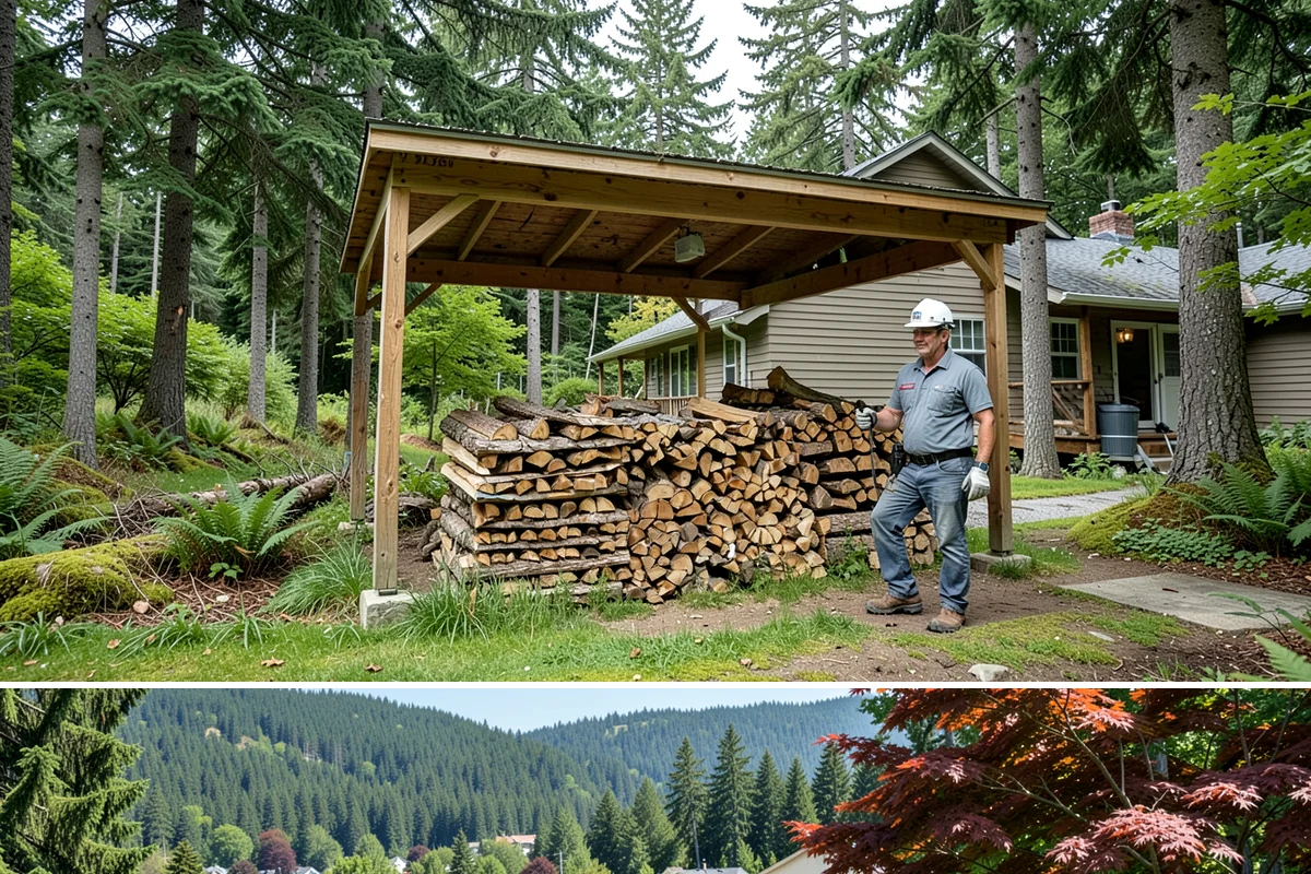 Fresh Cut Firewood in Index, Snohomish County, WA - Order in late winter or spring so the wood has the full dry season to cure before you burn it.