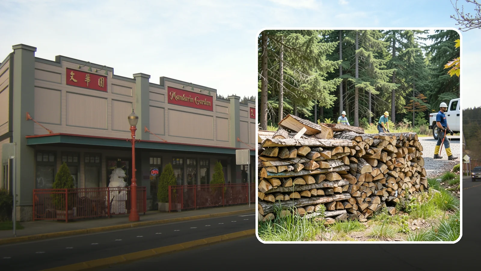 Fresh Cut Firewood in Issaquah, King County, WA - Freshly cut firewood delivered ready for you to begin the seasoning process at home.