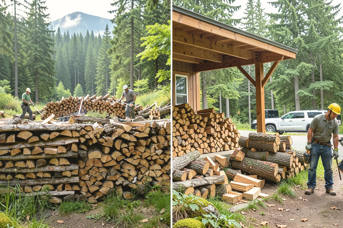 Fresh Cut Firewood in Issaquah, King County, WA - Confirm your quantity and preferred split size