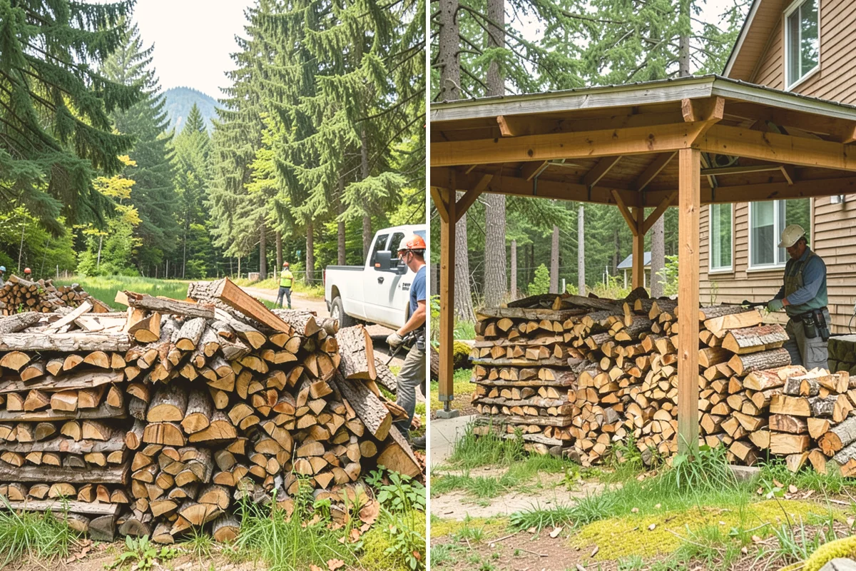 Fresh Cut Firewood in Kent, King County, WA - Confirm your quantity and preferred split size