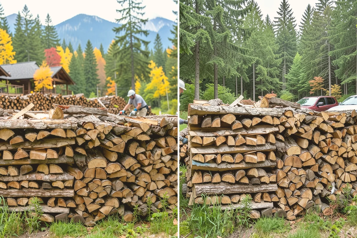 Fresh Cut Firewood in Kirkland, King County, WA - Confirm your quantity and preferred split size