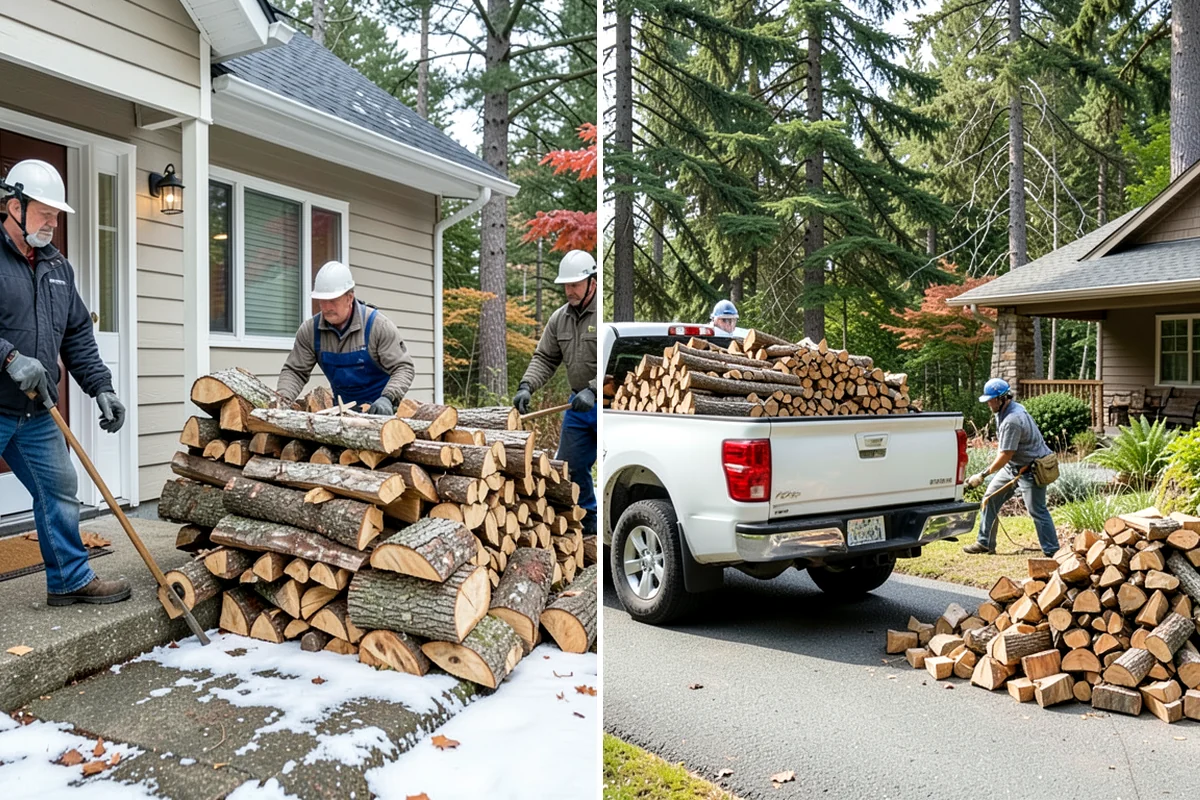 Fresh Cut Firewood in Lake Forest Park, King County, WA - Confirm your quantity and preferred split size