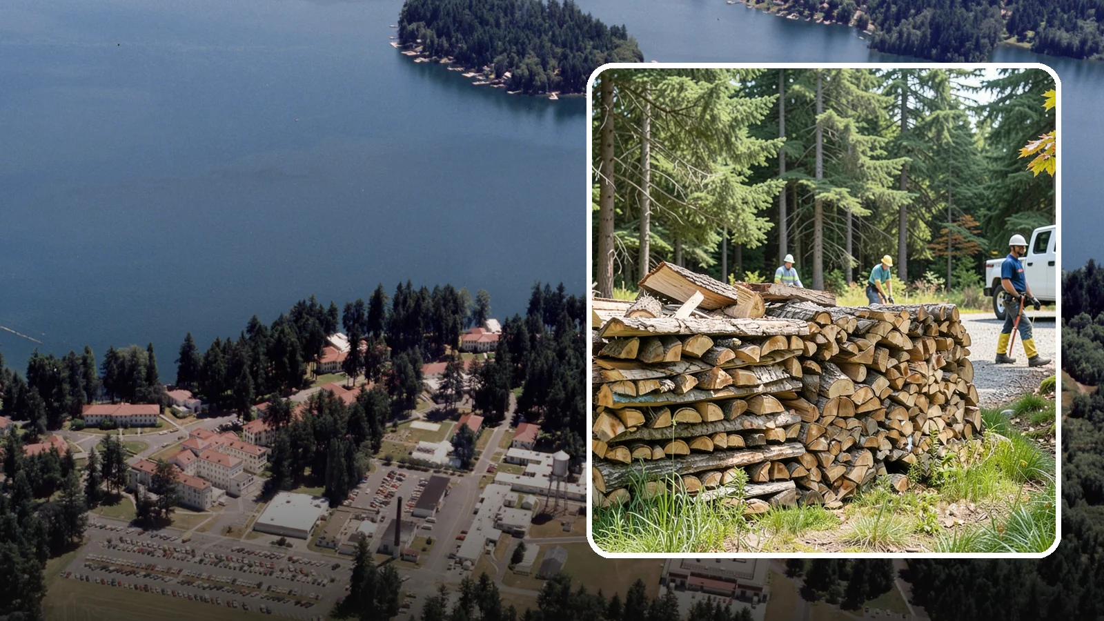 Fresh Cut Firewood in Lakewood, Pierce County, WA - Freshly cut firewood delivered ready for you to begin the seasoning process at home.