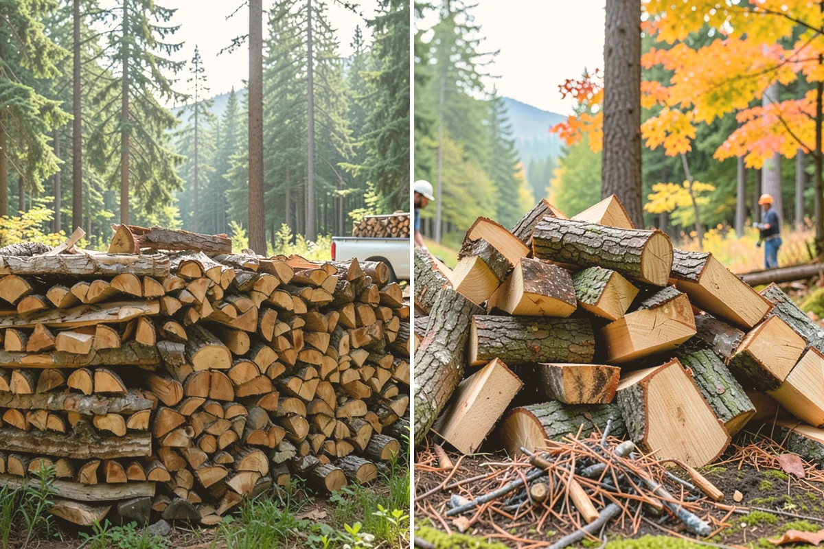Fresh Cut Firewood in Langley, WA - Confirm your quantity and preferred split size