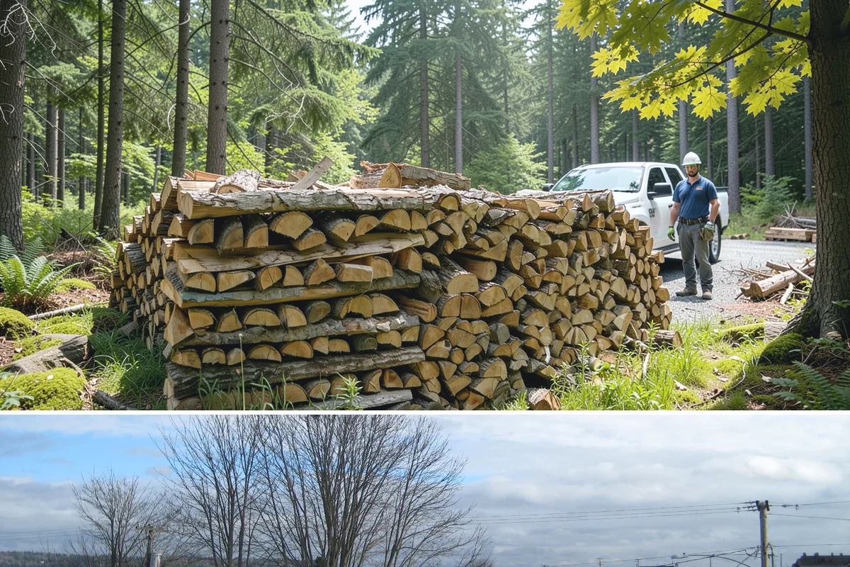Fresh Cut Firewood in Langley, WA - Order in late winter or spring so the wood has the full dry season to cure before you burn it.