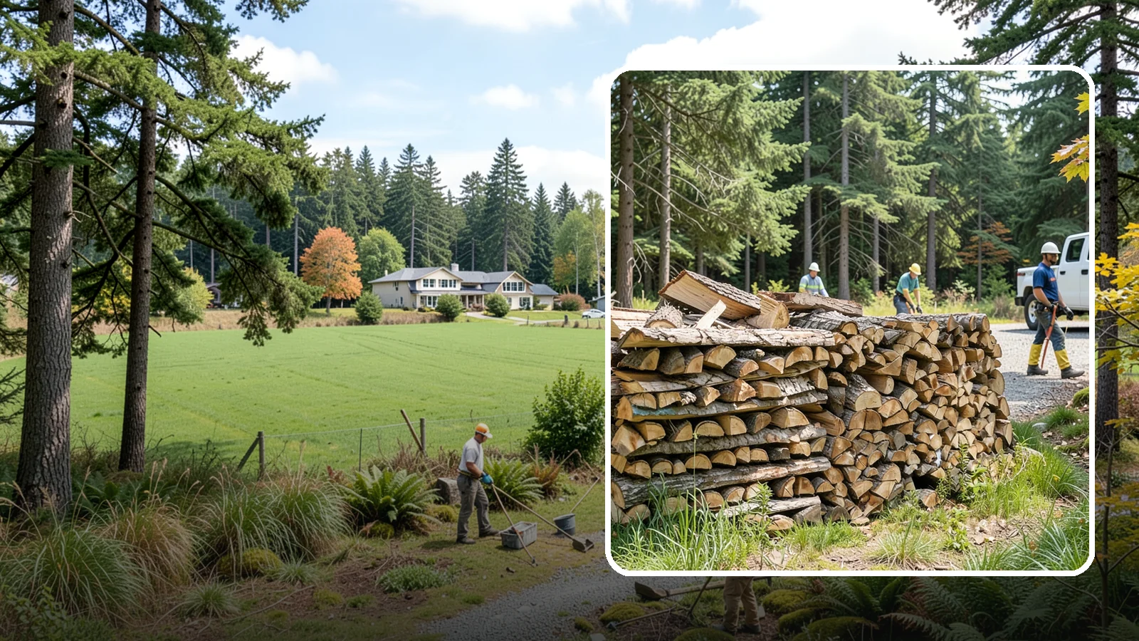 Fresh Cut Firewood in Lyman, WA - Freshly cut firewood delivered ready for you to begin the seasoning process at home.