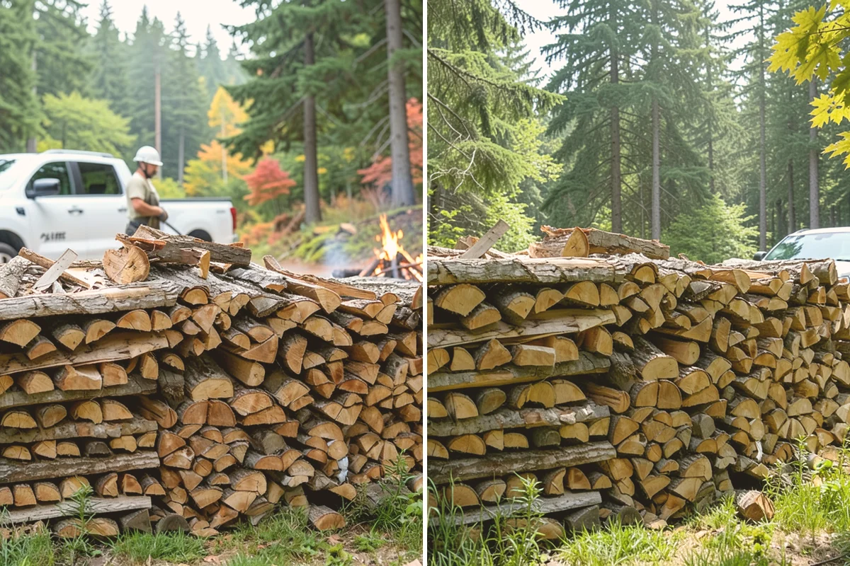 Fresh Cut Firewood in Lynnwood, Snohomish County, WA - Confirm your quantity and preferred split size