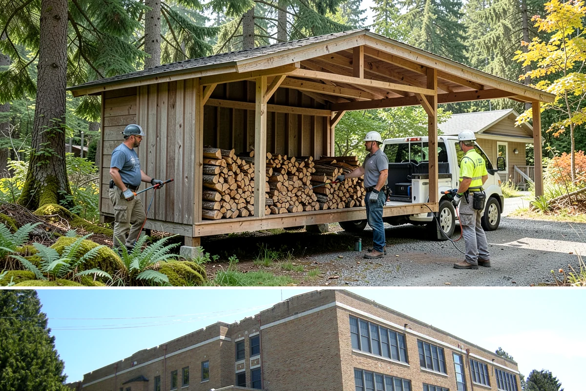 Fresh Cut Firewood in Maple Valley, King County, WA - Order in late winter or spring so the wood has the full dry season to cure before you burn it.
