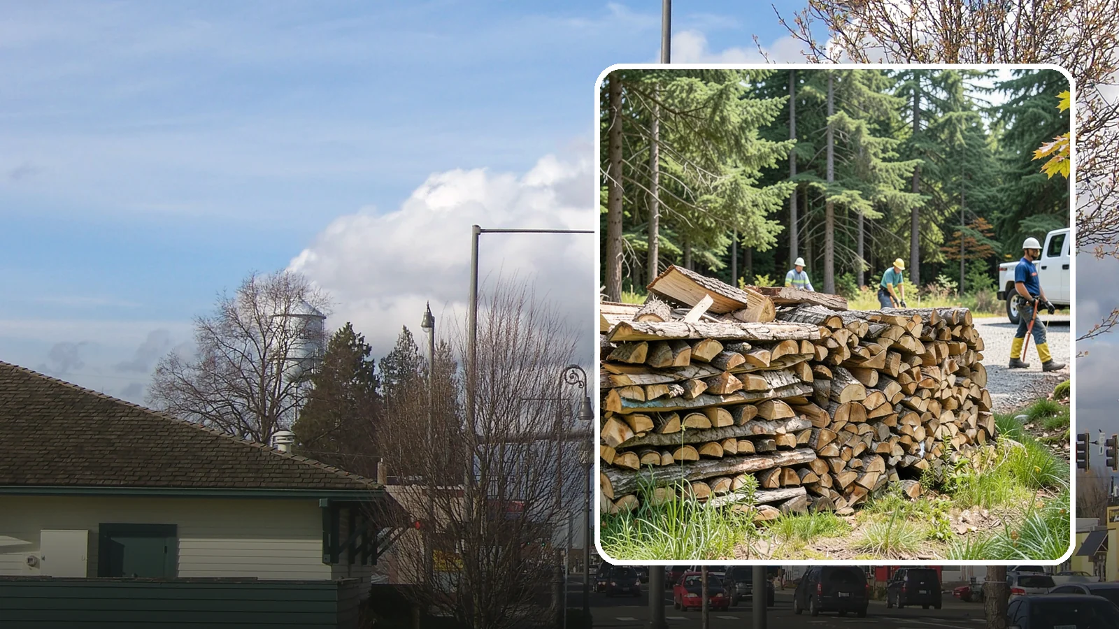 Fresh Cut Firewood in Marysville, Snohomish County, WA - Freshly cut firewood delivered ready for you to begin the seasoning process at home.