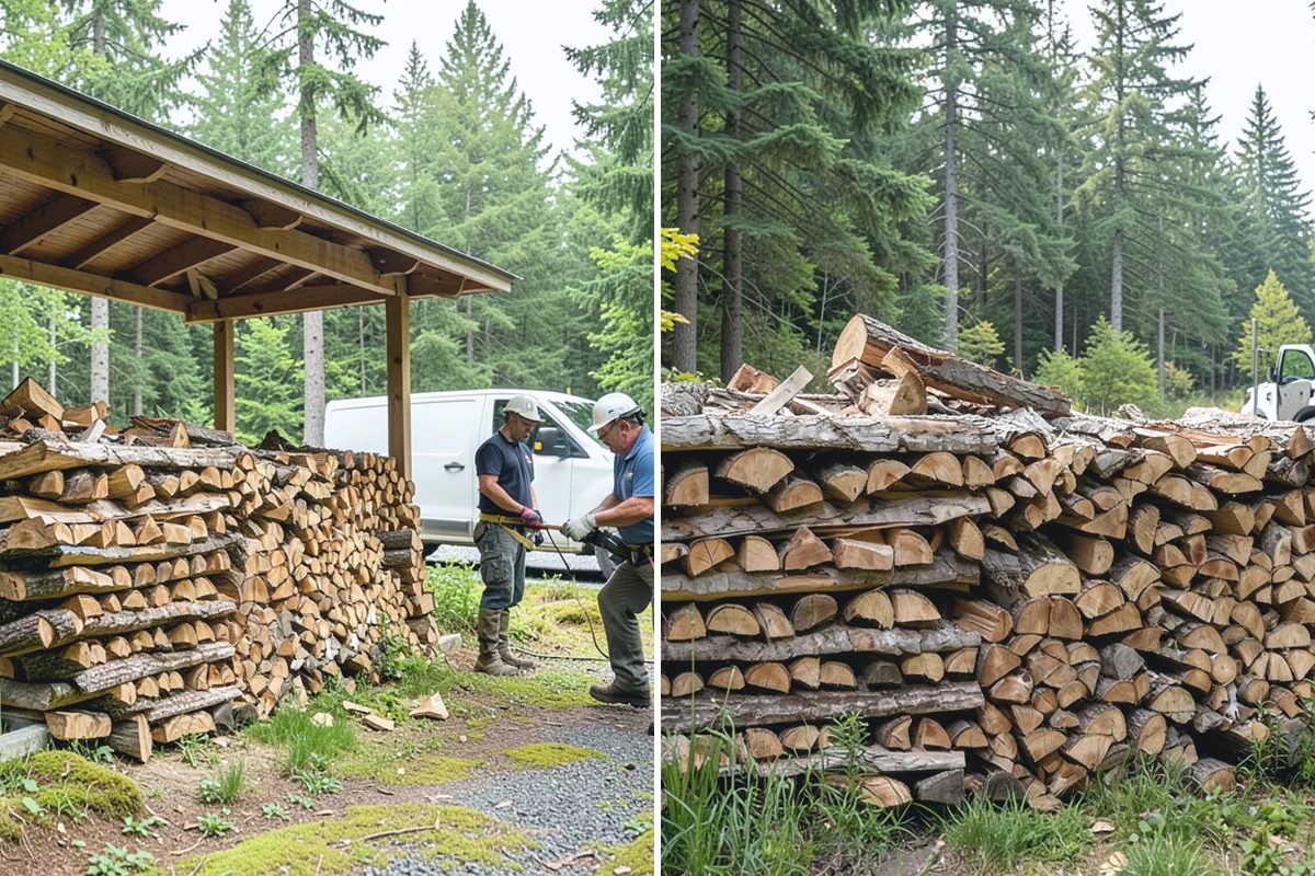 Fresh Cut Firewood in Marysville, Snohomish County, WA - Confirm your quantity and preferred split size