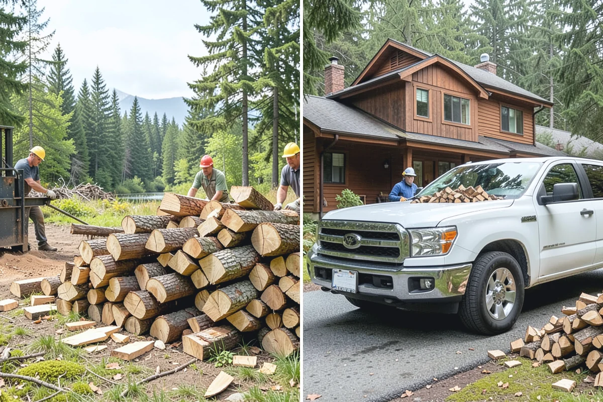 Fresh Cut Firewood in Medina, King County, WA - Confirm your quantity and preferred split size