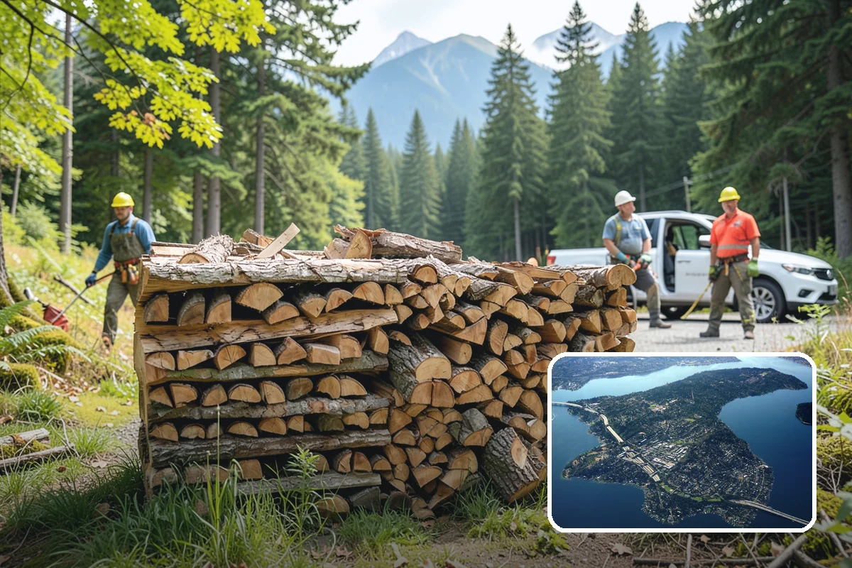 Fresh Cut Firewood in Mercer Island, King County, WA - Lower price point than seasoned stock