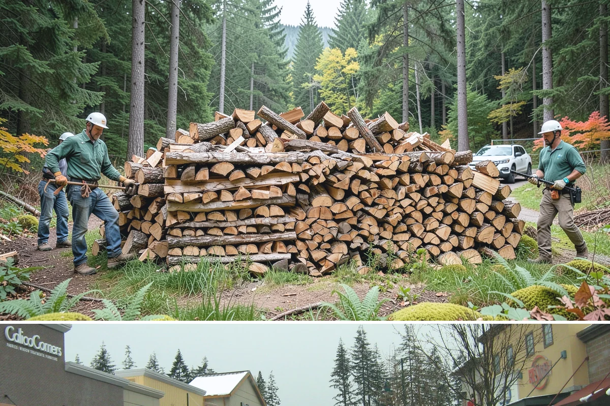 Fresh Cut Firewood in Mill Creek, Snohomish County, WA - Order in late winter or spring so the wood has the full dry season to cure before you burn it.